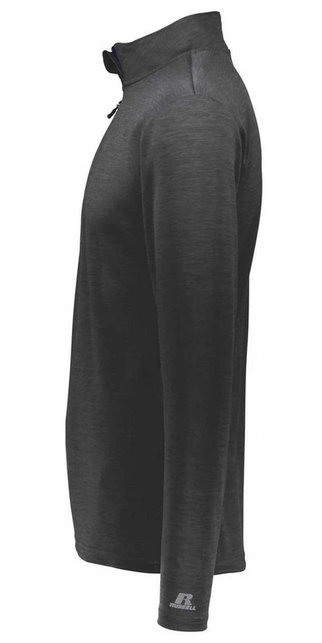 Russell Athletic Men's Dri-Power Lightweight 1/4-Zip Pullover - Stealth Gray 4 Russell Athletic Men's Dri-Power Lightweight 1/4-Zip Pullover - Stealth Gray - Image 2