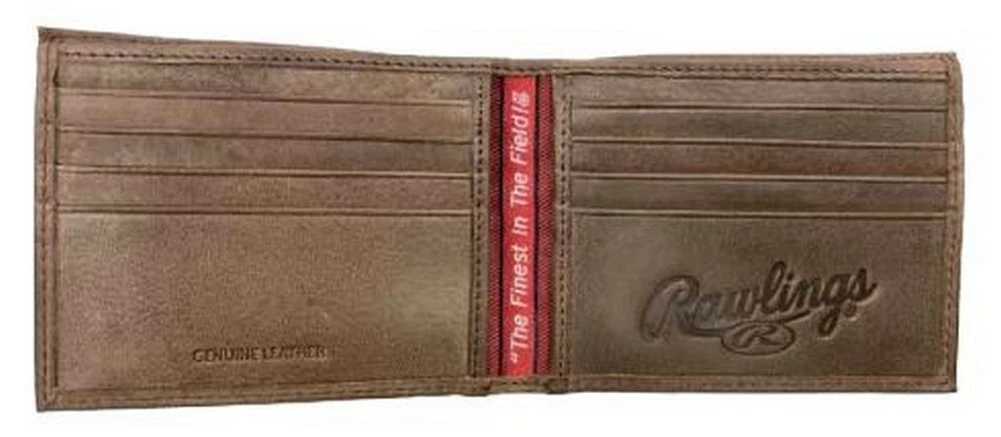 Rawlings American Story Patch Bi-fold Wallet Baseball Genuine Leather Brown 4 Rawlings American Story Patch Bi-fold Wallet Baseball Genuine Leather Brown - Image 2