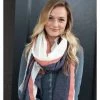 Panache Accessories Long Scarf Scarves Fringe Edge 30"x82" Acrylic Peach Stripe -Baseball Cap Sales Shop s 11 1 07076.1667488815.1280.1280