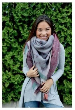 Panache Accessories Blanket Scarf Scarves Shall Fringe Edge 58"x56" Green Star -Baseball Cap Sales Shop s 38 2 73695.1667488822.1280.1280