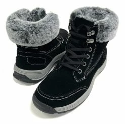 Tundra Surrey Lace Up Style Faux Fur Lined Water Repellent Women's Boots – Black -Baseball Cap Sales Shop surrey 3 72453.1675868875.1280.1280