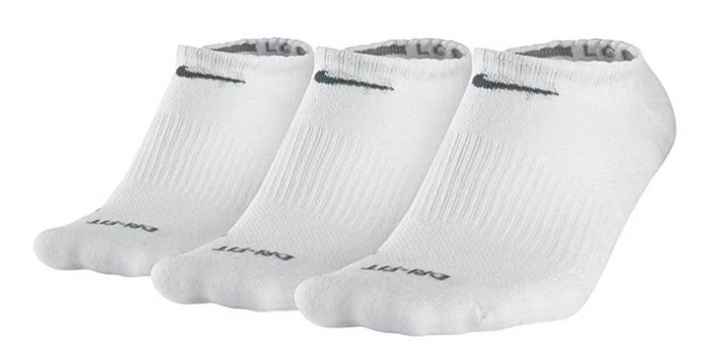 Nike Unisex Low Cut Socks Dri-Fit Half Cushioned Foot Size Medium (White-3 Pair) 3 Nike Unisex Low Cut Socks Dri-Fit Half Cushioned Foot Size Medium (White-3 Pair)