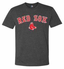 Fanatics Men's MLB Boston Red Sox Bigger Series Sweep Short Sleeve T-Shirt, Gray