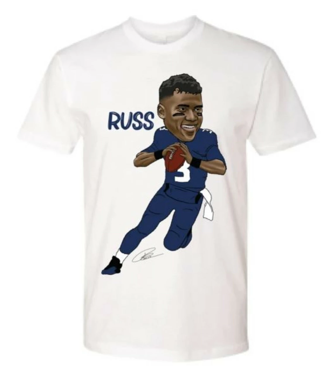 Shinesty NFL Player's Association Russell Wilson Super Soft Poly Blend Tee 3 Shinesty NFL Player's Association Russell Wilson Super Soft Poly Blend Tee