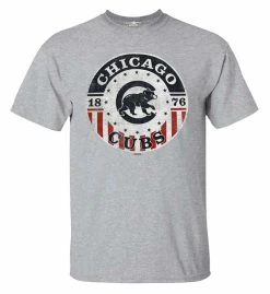 Fanatics Mens MLB Chicago Cubs Star Classic Tee T-Shirt S/S Baseball Illinois