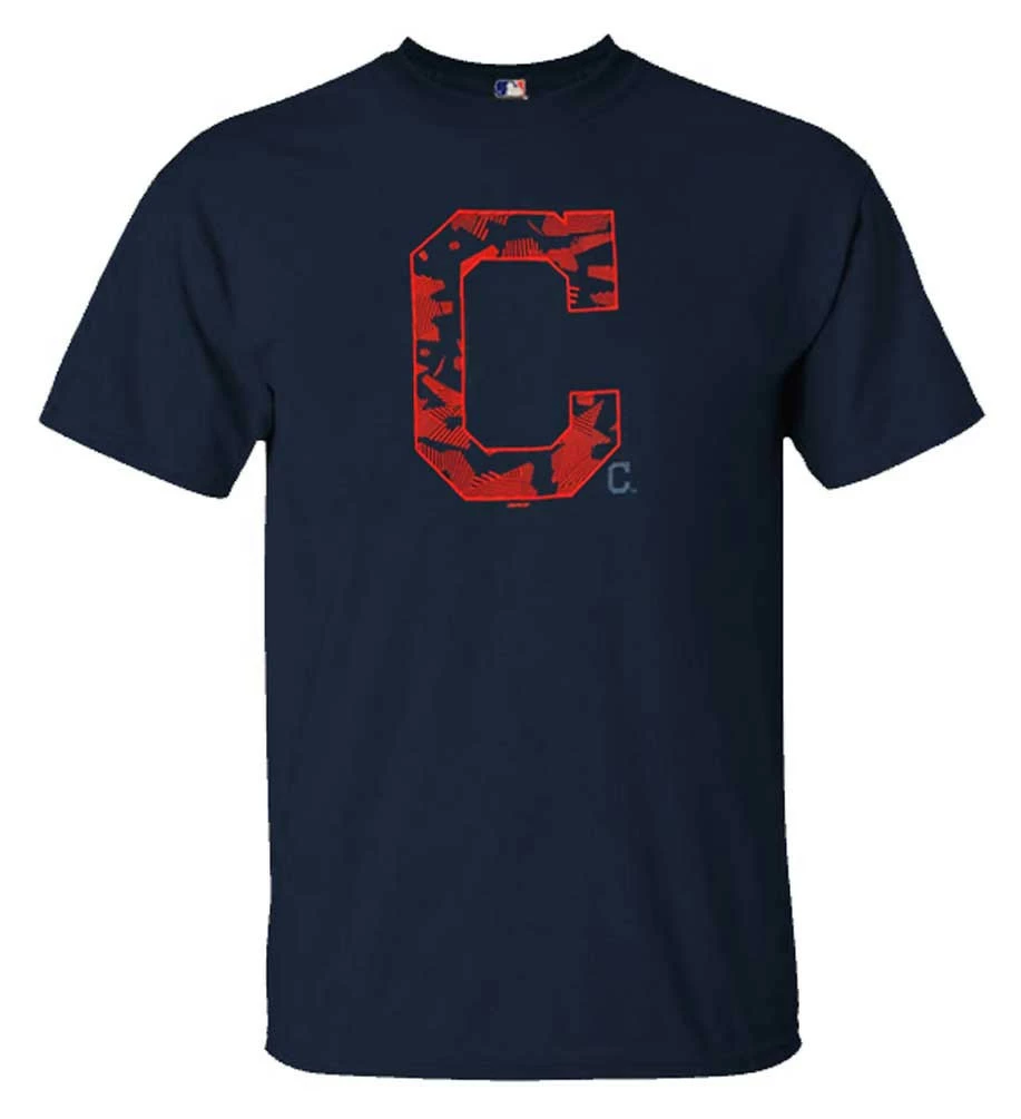 Fanatics Mens MLB Cleveland Indians Monochrome Camo Tee T-Shirt S/S Baseball 3 Fanatics Mens MLB Cleveland Indians Monochrome Camo Tee T-Shirt S/S Baseball