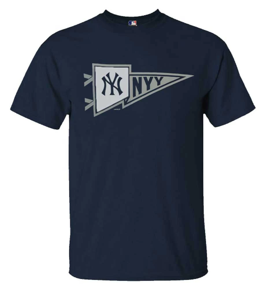 Fanatics Mens MLB New York Yankees Power Pennant Flag Tee T-Shirt S/S Baseball 3 Fanatics Mens MLB New York Yankees Power Pennant Flag Tee T-Shirt S/S Baseball