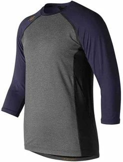 New Balance Men's 4040 3/4 Sleeve Tee 3D Flex Metallic Logo Baseball Top Colors -Baseball Cap Sales Shop tmmt650252520tnv 1 28101.1678550834.1280.1280