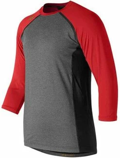 New Balance Men's 4040 3/4 Sleeve Tee 3D Flex Metallic Logo Baseball Top Colors -Baseball Cap Sales Shop tmmt650252520tre 1 74514.1678550835.1280.1280