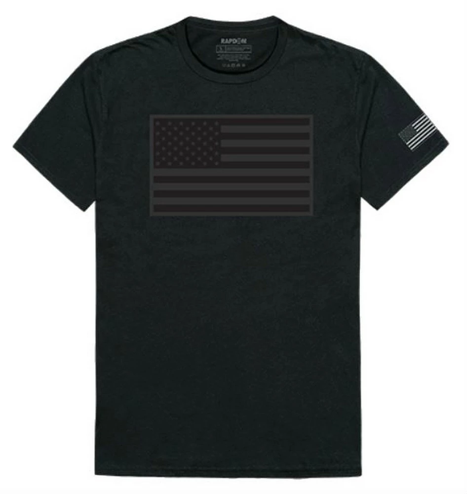 Rapid Dominance Men's USA Flag Tactical Graphics Tee T-Shirt Military Black/Gray 3 Rapid Dominance Men's USA Flag Tactical Graphics Tee T-Shirt Military Black/Gray
