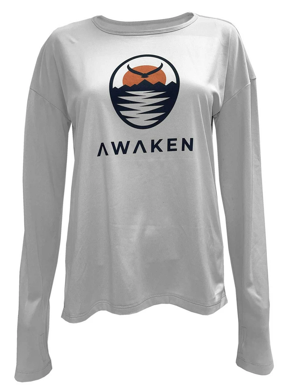 Under Armour UA Women's Awaken Eagle Sunset Boat Neck L/S Tee T-Shirt Shirt (S) 3 Under Armour UA Women's Awaken Eagle Sunset Boat Neck L/S Tee T-Shirt Shirt (S)
