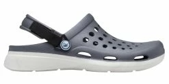Joybees Modern Clog Sandal With Adjustable Strap - Charcoal/Light Gray