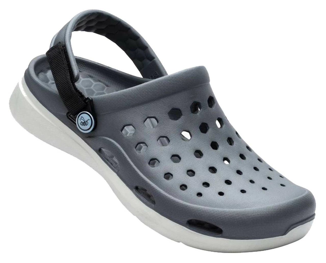 Joybees Modern Clog Sandal With Adjustable Strap - Charcoal/Light Gray 4 Joybees Modern Clog Sandal With Adjustable Strap - Charcoal/Light Gray - Image 2
