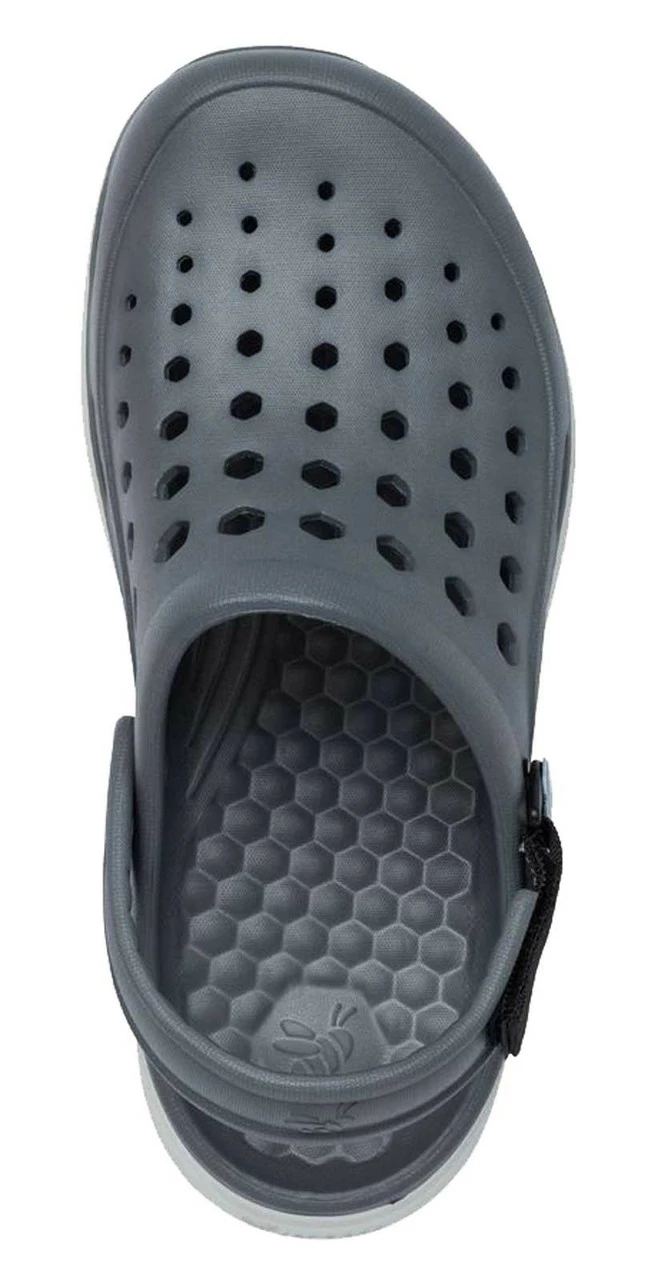 Joybees Modern Clog Sandal With Adjustable Strap - Charcoal/Light Gray 5 Joybees Modern Clog Sandal With Adjustable Strap - Charcoal/Light Gray - Image 3