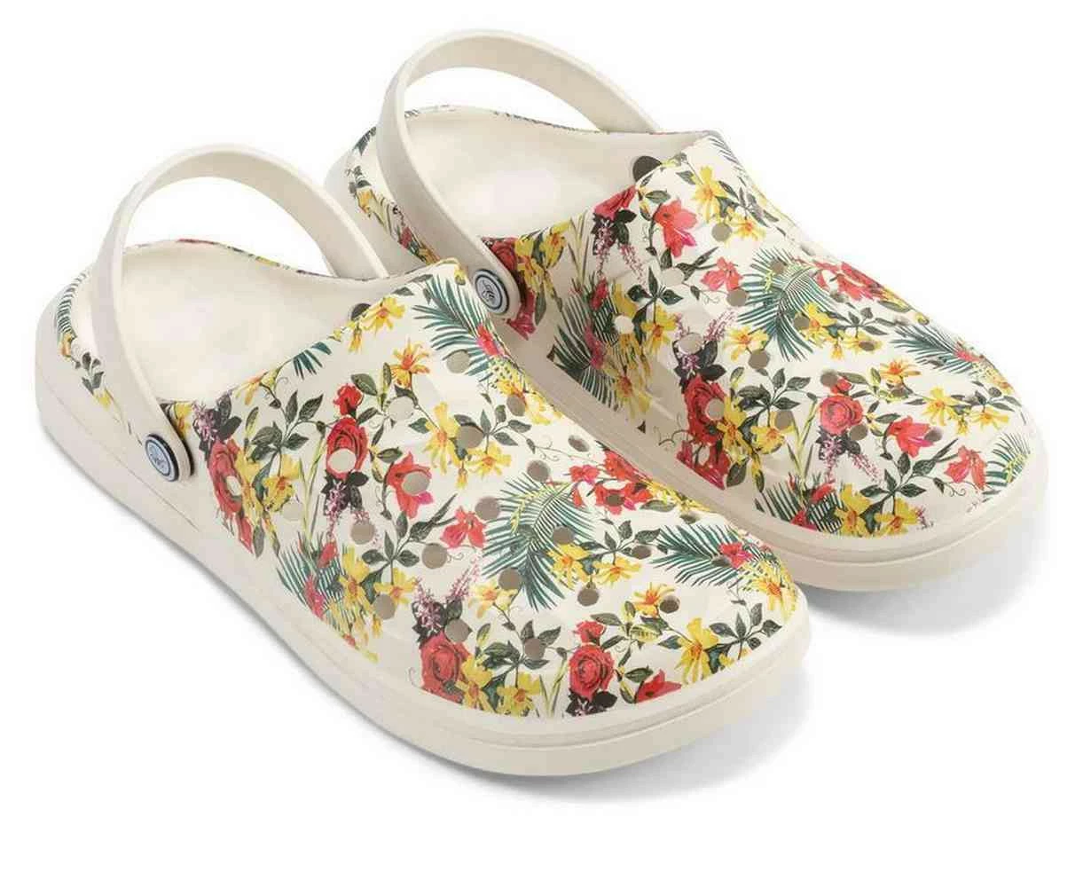 Joybees Varsity Clog - Lightweight & Soft Honeycomb Athletic Sandal - Floral 4 Joybees Varsity Clog - Lightweight & Soft Honeycomb Athletic Sandal - Floral - Image 2