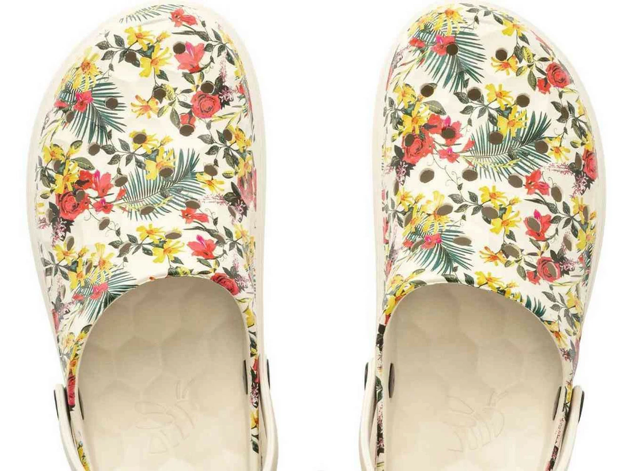 Joybees Varsity Clog - Lightweight & Soft Honeycomb Athletic Sandal - Floral 5 Joybees Varsity Clog - Lightweight & Soft Honeycomb Athletic Sandal - Floral - Image 3