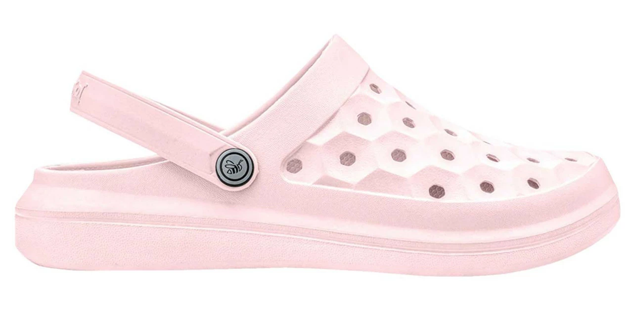 Joybees Women's Varsity Clog - Lightweight & Soft Honeycomb Sandal - Pale Pink 3 Joybees Women's Varsity Clog - Lightweight & Soft Honeycomb Sandal - Pale Pink