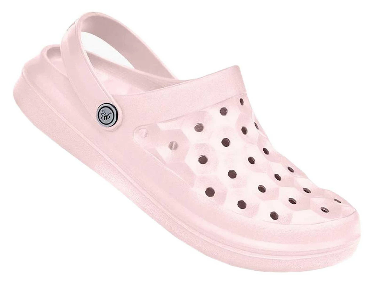 Joybees Women's Varsity Clog - Lightweight & Soft Honeycomb Sandal - Pale Pink 4 Joybees Women's Varsity Clog - Lightweight & Soft Honeycomb Sandal - Pale Pink - Image 2