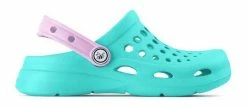 Joybees Kids Active Clog - Durable & Comfortable Sandal - Island Aqua/Lavender