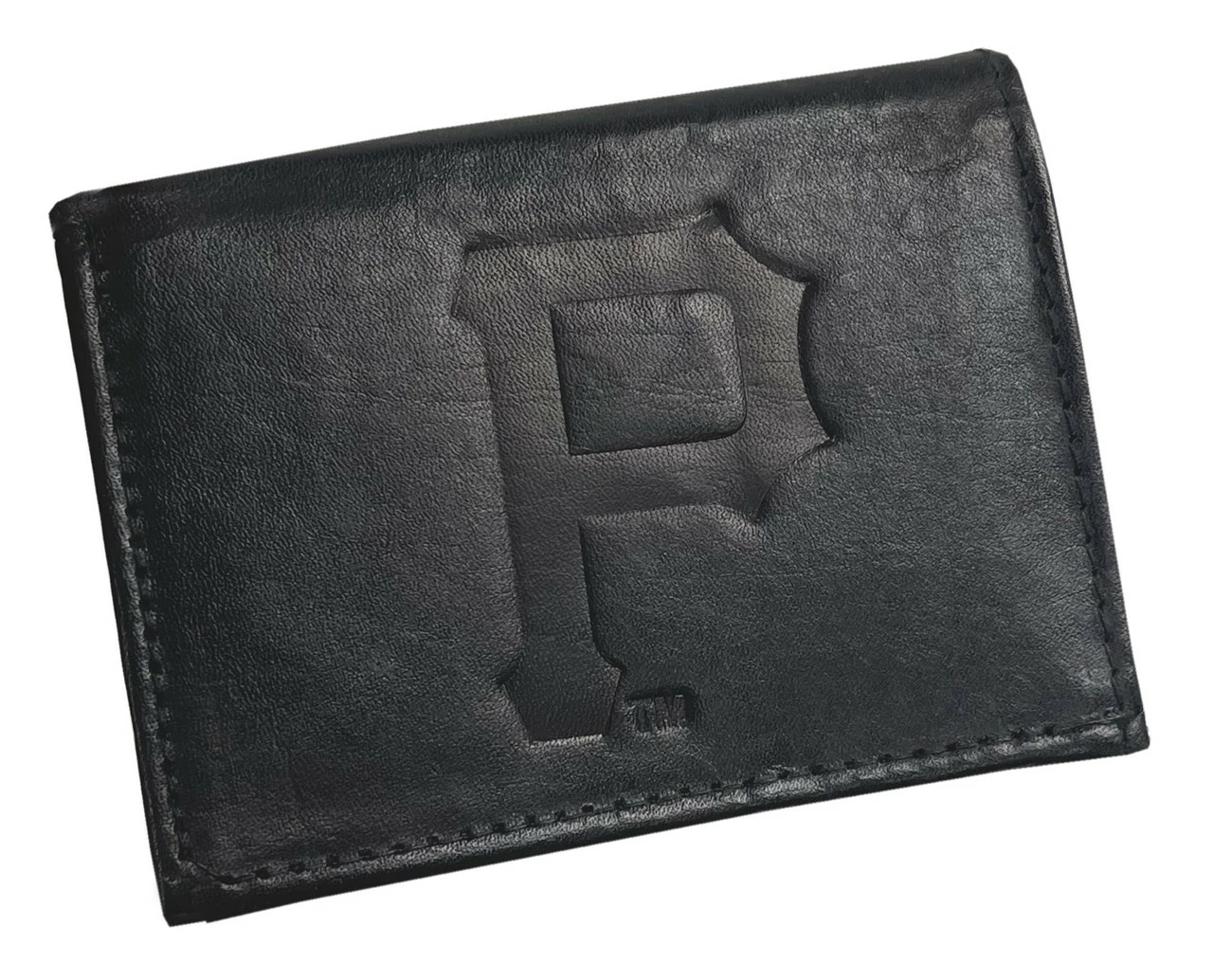 Rico Industries Pittsburgh Pirates Laser Engraved Black Tri-Fold Leather Wallet 3 Rico Industries Pittsburgh Pirates Laser Engraved Black Tri-Fold Leather Wallet