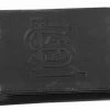 Rico Industries St Louis Cardinals Laser Engraved Black Tri-Fold Leather Wallet