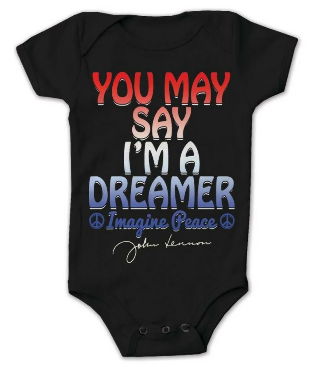 John Lennon Infant Toddler You May Say I'm A Dreamer Black ZRJL1034 2 John Lennon Infant Toddler You May Say I'm A Dreamer Black ZRJL1034